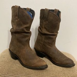 Durango Distressed Slouch Cowgirl Boots Size 9.5